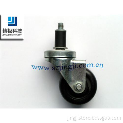 Rubber Wheel with Brake, 360 Degree Rotation (2.5-8.0 INCH)